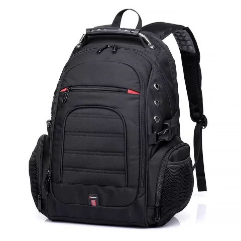 Bange Waterproof Backpack Taška na notebook 15" Městské cestování 48x35x23 cm Do práce Školní Letadlo Pánské Dámské USB Černá