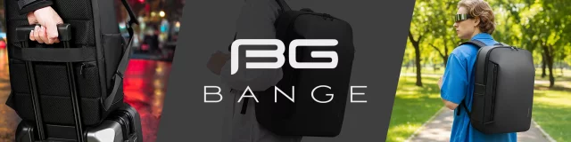 Bange 26L wasserdichter Rucksack für Laptops bis 15,6 Zoll – Geräumig und komfortabel, robust und atmungsaktiv, ideal für Stadt und Reisen, Arbeit und Flugreisen, Unisex – Schwarz