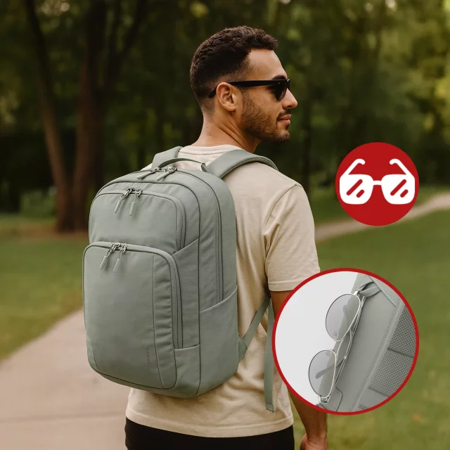 Plecak wodoodporny Bange 23L na laptopa 16.4" – pojemny i wygodny, odporny i oddychający, miejski i podróżny do pracy i samolotu, unisex – Szary