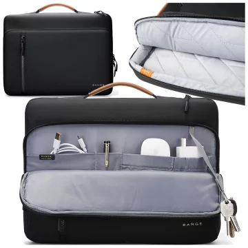 Bange Waterproof Backpack for Laptop 15.6" City Travel 45x30x16 cm for Work Airplane Men's Women's with USB Port Black