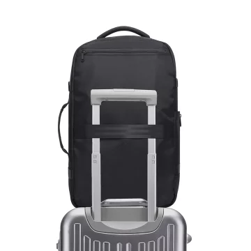 Bange Wasserdichter Rucksack für Laptops bis 17 Zoll, 47 x 29 x 17 cm, für Stadtreisen, Arbeit und Flugreisen, für Damen und Herren, mit 3 Fächern, Schwarz