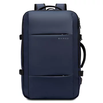 Travel backpack Bange BackPack business expandable backpack Capacious bag for 17.3" laptop with USB port Black