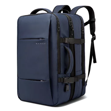 Cestovní batoh Bange BackPack business rozšiřitelný batoh Prostorná taška na 17,3" notebook s USB portem Černá