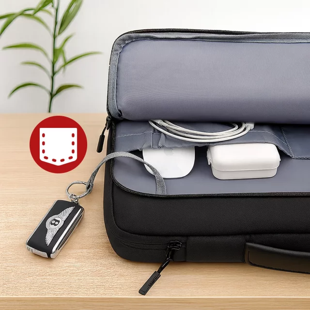 Torba wodoodporna Bange na laptopa do 15.6" – pojemna i wygodna, odporna i oddychająca, miejska i podróżna do pracy i samolotu, unisex – Czarna