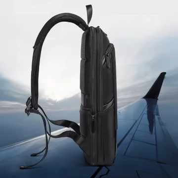 Bange Waterproof Backpack Laptop Bag 17" Travel Expandable 49x33x6 cm for Work School Airplane Men's Women's Black