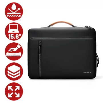 Bange voděodolný batoh na 15,6" notebook, městský cestovatel, 45x30x16 cm, do práce, do letadla, pánské, dámské, s USB portem Černá