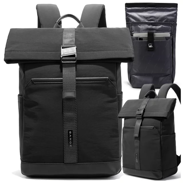 Bange Waterproof Backpack for Laptop 15.6" City Travel 45x30x16 cm for Work Airplane Men's Women's with USB Port Black