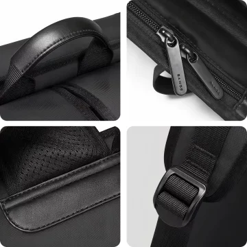 Bange Waterproof Backpack Taška na notebook 14" Urban Travel 39,5x29,5x8 cm pro Work School Airplane Pánské Dámské Slim Černá