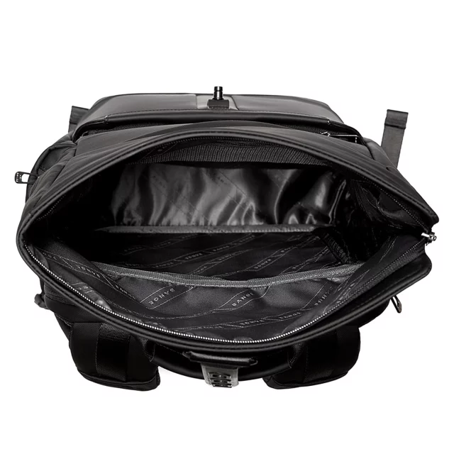 Bange wasserdichter Rucksack für 15,6-Zoll-Laptop, Stadtreisender, 45 x 30 x 16 cm, für Arbeit, Flugzeug, Herren, Damen, mit USB-Anschluss Schwarz