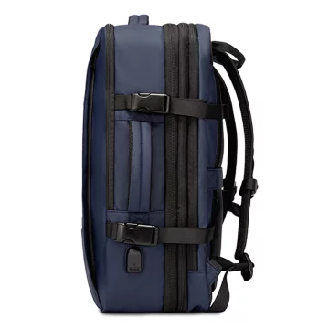 Bange BackPack Travel Backpack Expandable Business Backpack Capacious Bag for 17.3" Laptop with USB Port Navy Blue