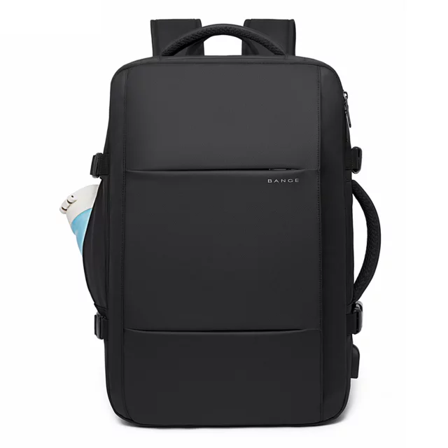 Cestovní batoh Bange BackPack business rozšiřitelný batoh Prostorná taška na 17,3" notebook s USB portem Černá