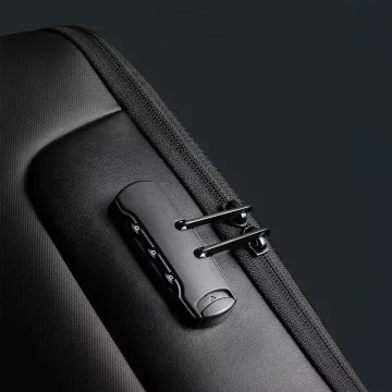 Batoh Bange proti krádeži voděodolný pro notebook do 15,6" multifunkční černý