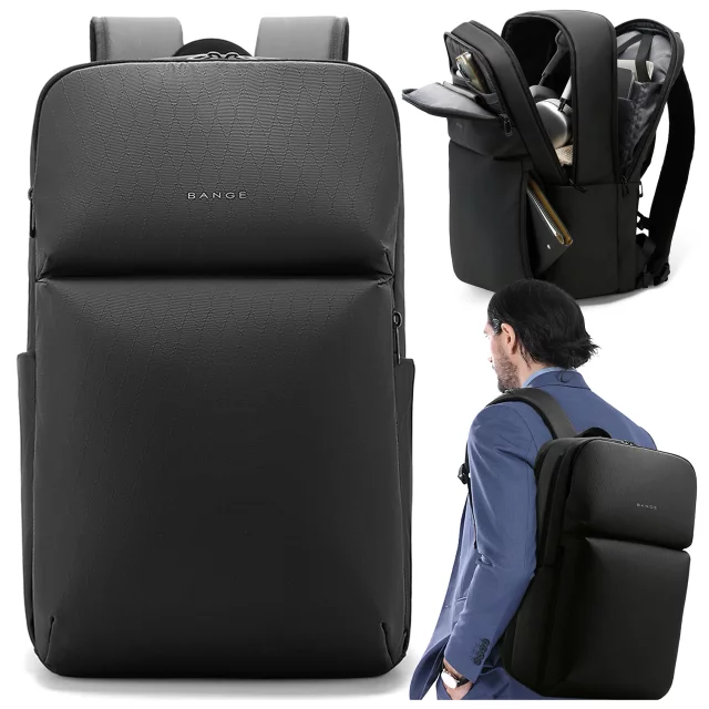 Plecak wodoodporny Bange 26L na laptopy do 15.6" – pojemny i wygodny, odporny i oddychający, miejski i podróżny do pracy i samolotu, unisex – Czarny