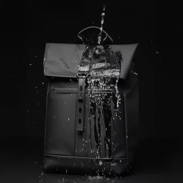 Bange wasserdichter Rucksack für 15,6-Zoll-Laptop, Stadtreisender, 45 x 30 x 16 cm, für Arbeit, Flugzeug, Herren, Damen, mit USB-Anschluss Schwarz