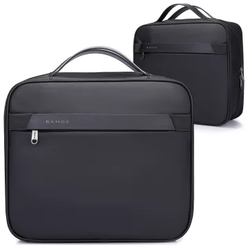 Bange voděodolný batoh na 15,6" notebook, městský cestovatel, 45x30x16 cm, do práce, do letadla, pánské, dámské, s USB portem Černá