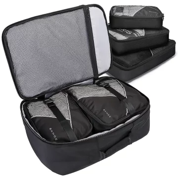 Bange voděodolný batoh na 15,6" notebook, městský cestovatel, 45x30x16 cm, do práce, do letadla, pánské, dámské, s USB portem Černá