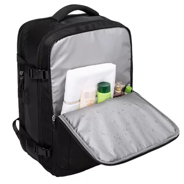 Bange Waterproof Backpack for Laptop 15.6" City Travel 45x30x16 cm for Work Airplane Men's Women's with USB Port Black