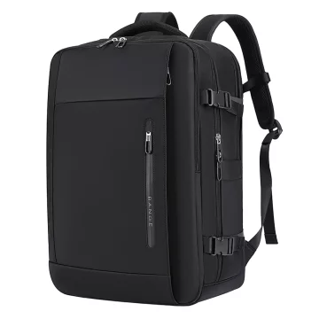 Bange Waterproof Backpack for Laptop 15.6" City Travel 45x30x16 cm for Work Airplane Men's Women's with USB Port Black