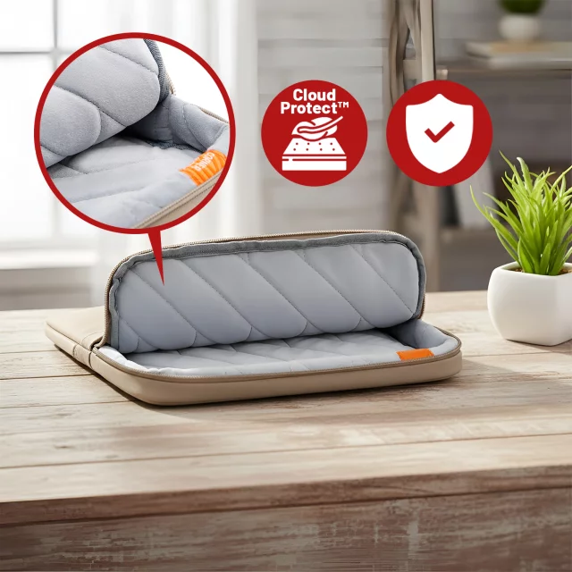 Voděodolná brašna Bange na notebook do 15,6" - prostorná a pohodlná, odolná a prodyšná, městská i cestovní taška do práce i do letadla, unisex - béžová