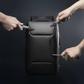 Batoh Bange proti krádeži voděodolný pro notebook do 15,6" multifunkční černý