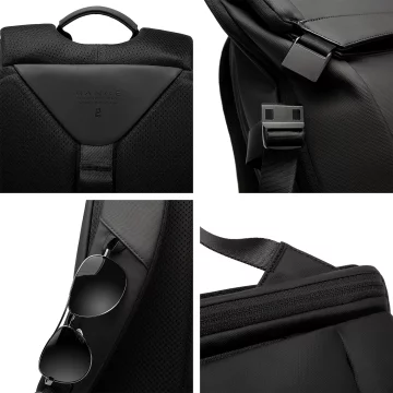 Bange Waterproof Backpack for Laptop 15.6" City Travel 45x30x16 cm for Work Airplane Men's Women's with USB Port Black