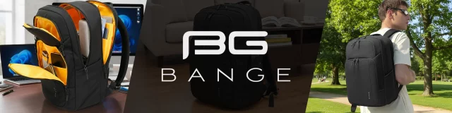 Bange 23L wasserdichter Rucksack für 16,4"-Laptops – Geräumig und komfortabel, robust und atmungsaktiv, ideal für Stadt und Reisen, Arbeit und Flugreisen, Unisex – Schwarz