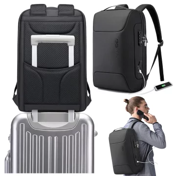 Anti-theft backpack Bange waterproof for laptop up to 15.6" multifunctional Black