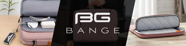 Voděodolná brašna Bange na notebook do 15,6" - prostorná a pohodlná, odolná a prodyšná, městská i cestovní taška do práce i do letadla, unisex - růžová