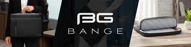 Bange wasserdichter Rucksack für 15,6-Zoll-Laptop, Stadtreisender, 45 x 30 x 16 cm, für Arbeit, Flugzeug, Herren, Damen, mit USB-Anschluss Schwarz