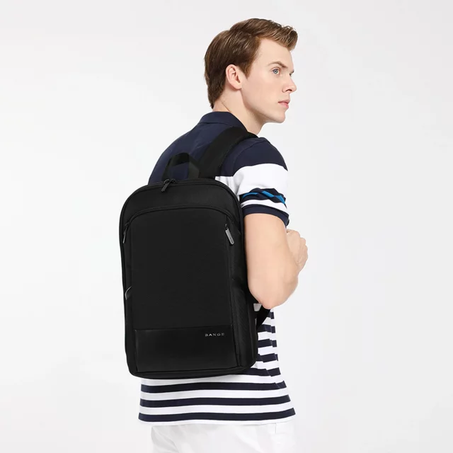 Bange Waterproof Backpack for Laptop 15.6" City Travel 45x30x16 cm for Work Airplane Men's Women's with USB Port Black