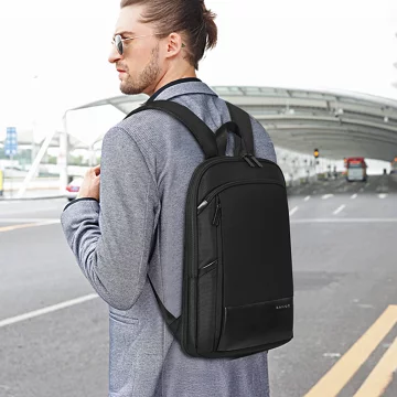 Bange Waterproof Backpack for Laptop 15.6" City Travel 43x31x7 cm for Work Airplane Men's Women's Black