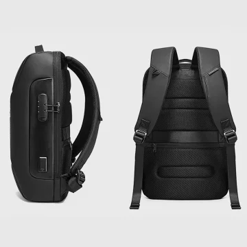 Anti-theft backpack Bange waterproof for laptop up to 15.6" multifunctional Black