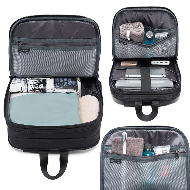 Bange Waterproof Backpack for Laptop 15.6" City Travel 43x31x7 cm for Work Airplane Men's Women's Black