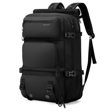 Bange Waterproof Backpack for Laptop 15.6" City Travel 45x30x16 cm for Work Airplane Men's Women's with USB Port Black