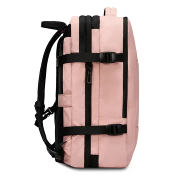 Bange wasserdichter Rucksack für 15,6-Zoll-Laptop, Stadtreisender, 45 x 30 x 16 cm, für Arbeit, Flugzeug, Herren, Damen, mit USB-Anschluss Schwarz