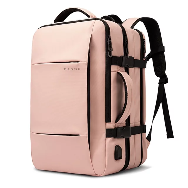 Cestovní batoh Bange BackPack business rozšiřitelný batoh Prostorná taška na 17,3" notebook s USB portem Černá