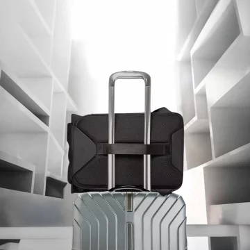 Bange wasserdichter Rucksack für 15,6-Zoll-Laptop, Stadtreisender, 45 x 30 x 16 cm, für Arbeit, Flugzeug, Herren, Damen, mit USB-Anschluss Schwarz