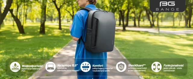 Voděodolný batoh Bange 26L pro notebooky do 15,6" – prostorný a pohodlný, odolný a prodyšný, do města i na cesty, do práce i do letadla, unisex – šedý
