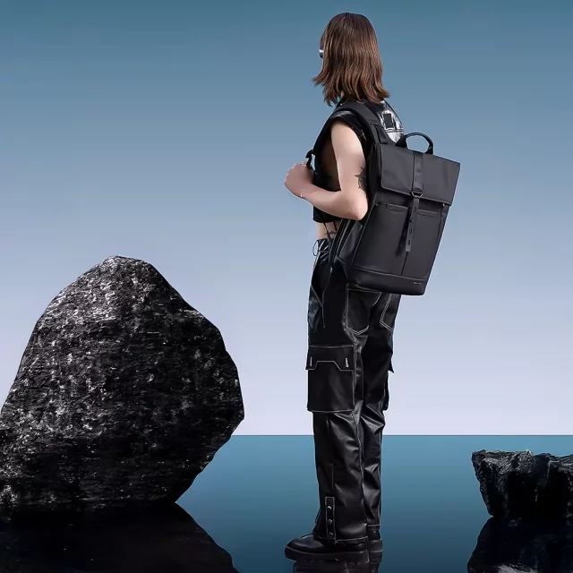 Bange Waterproof Backpack for Laptop 15.6" City Travel 45x30x16 cm for Work Airplane Men's Women's with USB Port Black