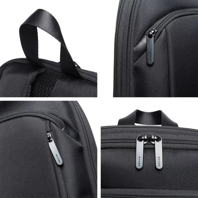 Bange Waterproof Backpack for Laptop 15.6" City Travel 45x30x16 cm for Work Airplane Men's Women's with USB Port Black