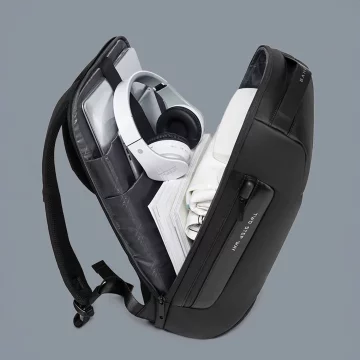 Anti-theft backpack Bange waterproof for laptop up to 15.6" multifunctional Black