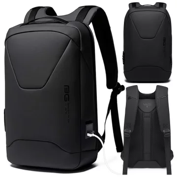 Bange Waterproof Backpack for Laptop 15.6" City Travel 45x30x16 cm for Work Airplane Men's Women's with USB Port Black