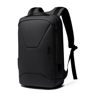 Bange wasserdichter Rucksack für 15,6-Zoll-Laptop, Stadtreisender, 45 x 30 x 16 cm, für Arbeit, Flugzeug, Herren, Damen, mit USB-Anschluss Schwarz
