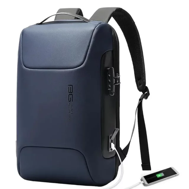 Anti-theft backpack Bange waterproof for laptop up to 15.6" multifunctional Black
