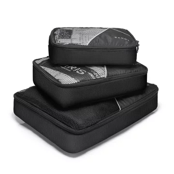 Bange Wasserdichter Rucksack für Laptops bis 17 Zoll, 47 x 29 x 17 cm, für Stadtreisen, Arbeit und Flugreisen, für Damen und Herren, mit 3 Fächern, Schwarz