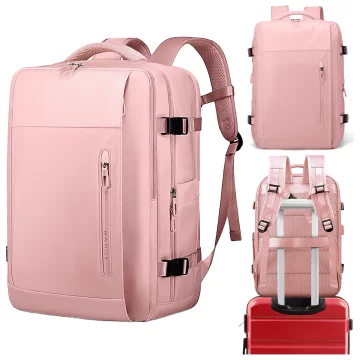 Bange Waterproof Backpack for Laptop 15.6" City Travel 45x30x16 cm for Work Airplane Men's Women's with USB Port Black