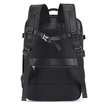 Bange Waterproof Backpack for Laptop 15.6" City Travel 45x30x16 cm for Work Airplane Men's Women's with USB Port Black