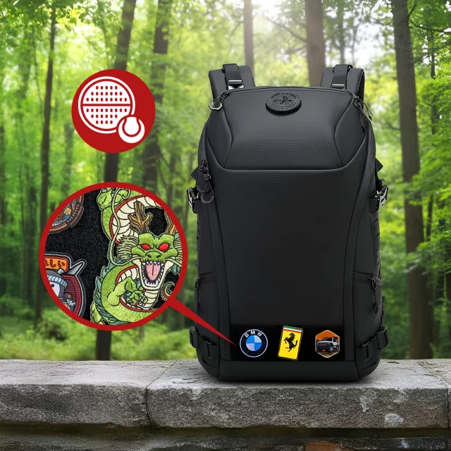 Voděodolný batoh Bange 22L pro notebooky do 15,6" – prostorný a pohodlný, odolný a prodyšný, do města i na cesty, do práce i do letadla, unisex – černý