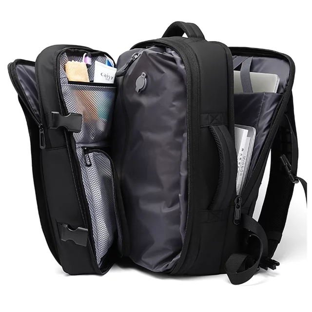 Bange Waterproof Backpack for Laptop 15.6" City Travel 45x30x16 cm for Work Airplane Men's Women's with USB Port Black