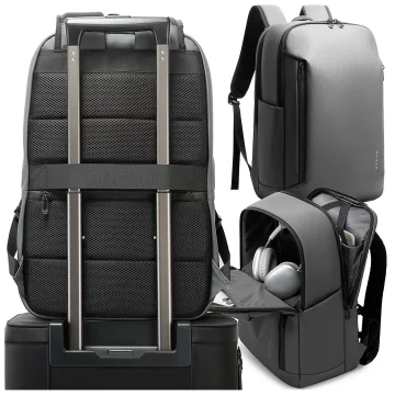 Bange 26L wasserdichter Rucksack für Laptops bis 15,6 Zoll – Geräumig und komfortabel, robust und atmungsaktiv, ideal für Stadt und Reisen, Arbeit und Flugreisen, Unisex – Grau
